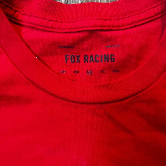 Fox Racing Men's LG Red Logo Graphic T-shirt - Picture 3 of 4